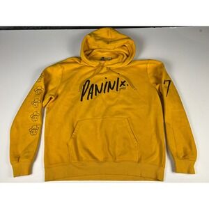H&M Divided Panini x Lil Nas X Yellow Hoodie Sweatshirt Graphic Print XL